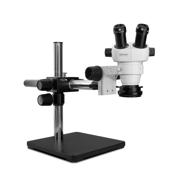 Scienscope ELZ Stereo Zoom Microscope With Low-Profile LED On Single Arm Stand ELZ-PK5S-R3E - main